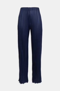 Pantalone plissettato blu notte